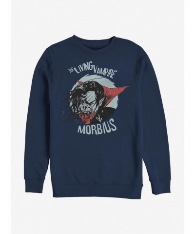 Marvel Morbius Moonlight Vampire Crew Sweatshirt $11.51 Sweatshirts