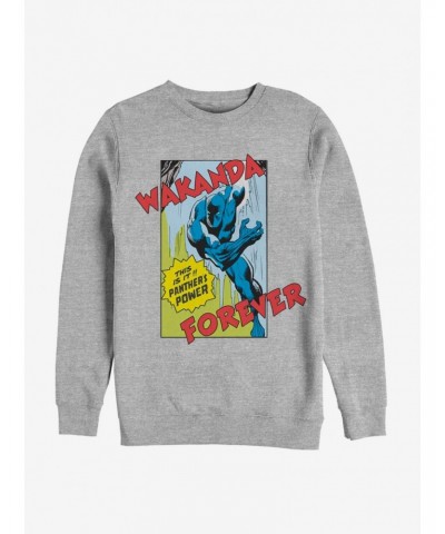 Marvel Black Panther Comic Strip Sweatshirt $10.04 Sweatshirts