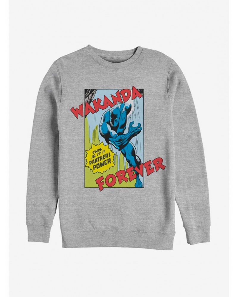 Marvel Black Panther Comic Strip Sweatshirt $10.04 Sweatshirts