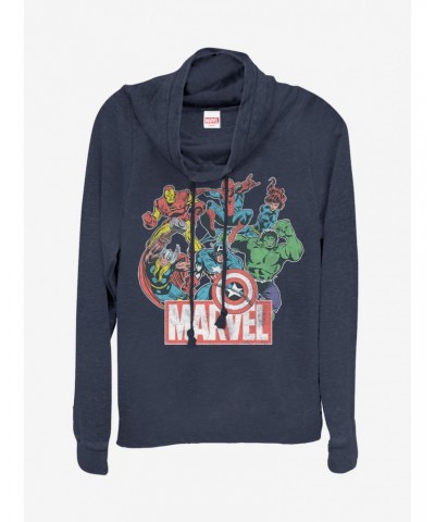 Marvel Heroes of Today Cowlneck Long-Sleeve Girls Top $17.96 Tops