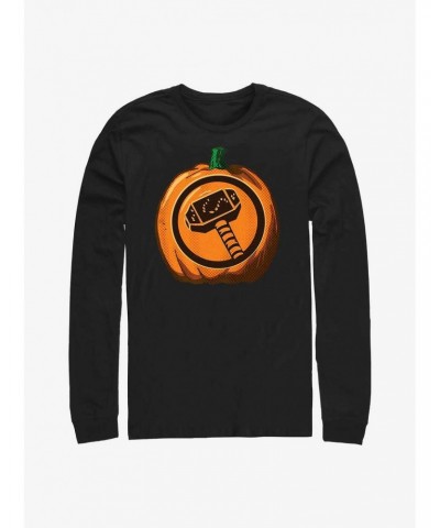 Marvel Thor Pumpkin Logo Long-Sleeve T-Shirt $10.53 T-Shirts