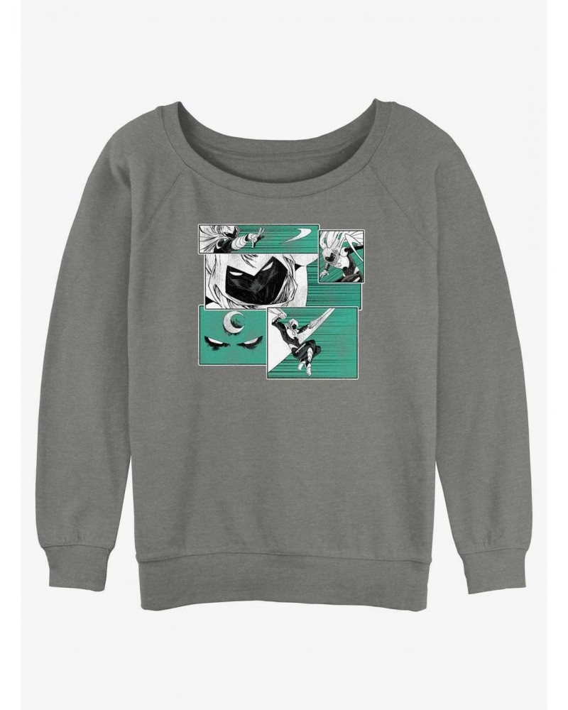 Marvel Moon Knight Action Sequence Girls Slouchy Sweatshirt $10.33 Sweatshirts