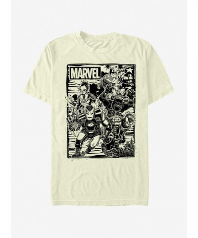 Marvel Avengers Group Fighters T-Shirt $8.22 T-Shirts