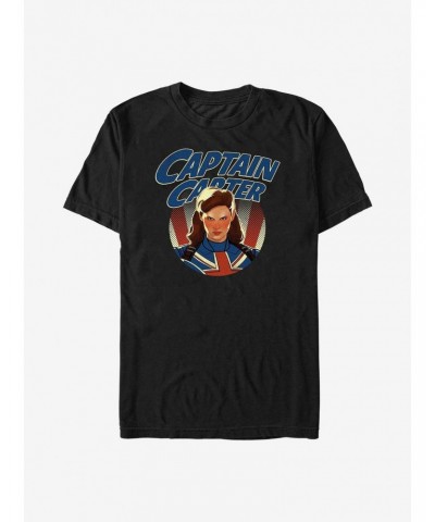 Marvel What If...? Captain Carter Fierce T-Shirt $7.84 T-Shirts