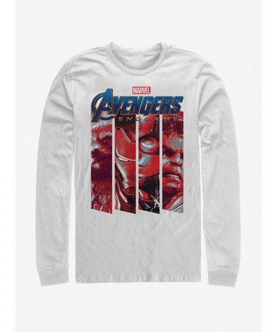 Marvel Avengers: Endgame Four Strong White Long-Sleeve T-Shirt $8.16 T-Shirts