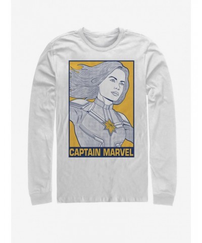 Marvel Avengers: Endgame Pop Captain Marvel Long-Sleeve T-Shirt $13.16 T-Shirts