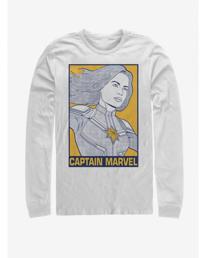 Marvel Avengers: Endgame Pop Captain Marvel Long-Sleeve T-Shirt $13.16 T-Shirts