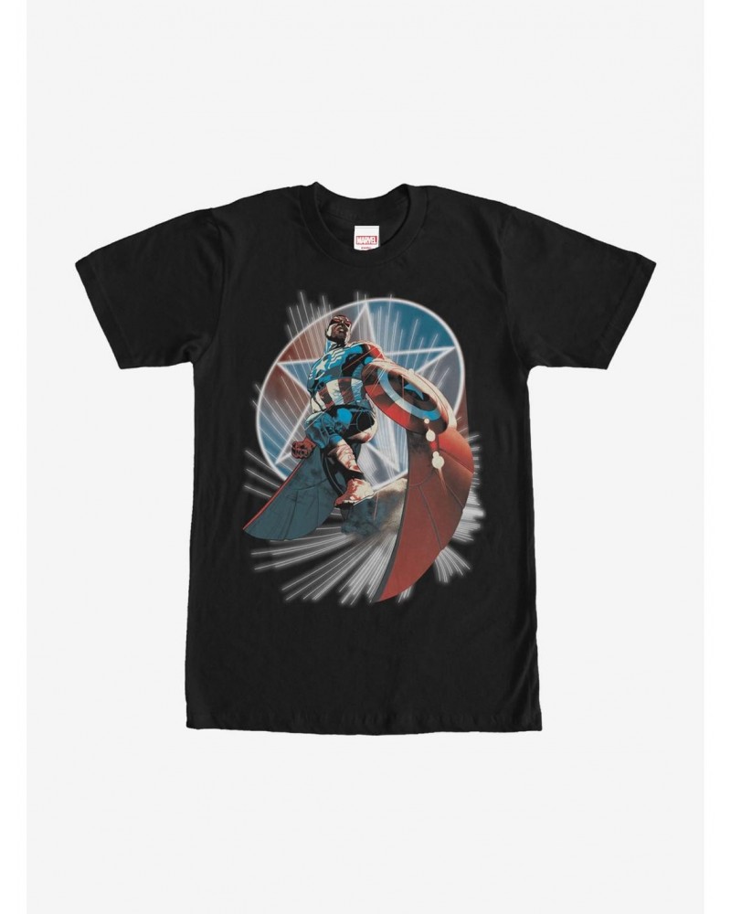 Marvel Captain America Wings T-Shirt $6.69 T-Shirts