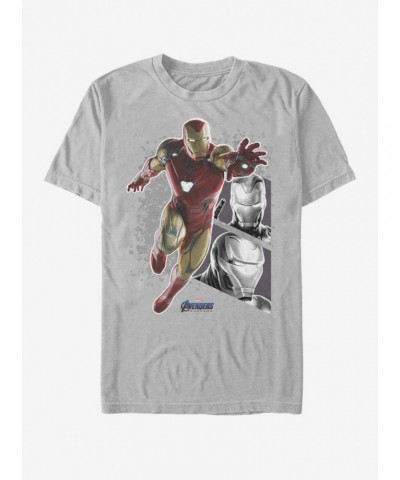 Marvel Avengers: Endgame Iron Man Panels T-Shirt $6.69 T-Shirts