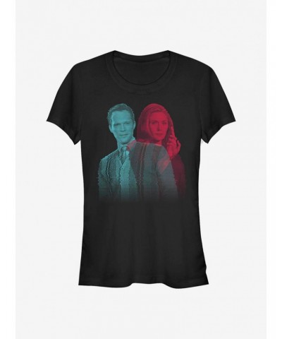 Marvel WandaVision Glitchy Overlay Girls T-Shirt $9.16 T-Shirts