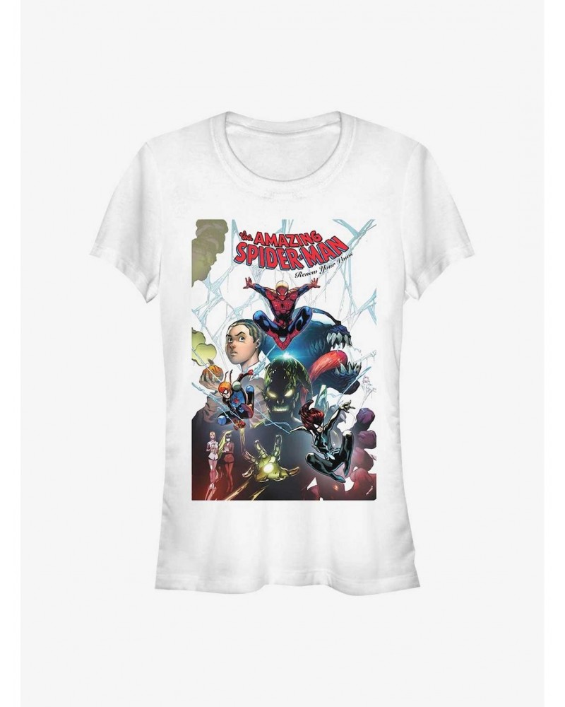 Marvel Spider-Man Renew Your Vows Girls T-Shirt $8.76 T-Shirts