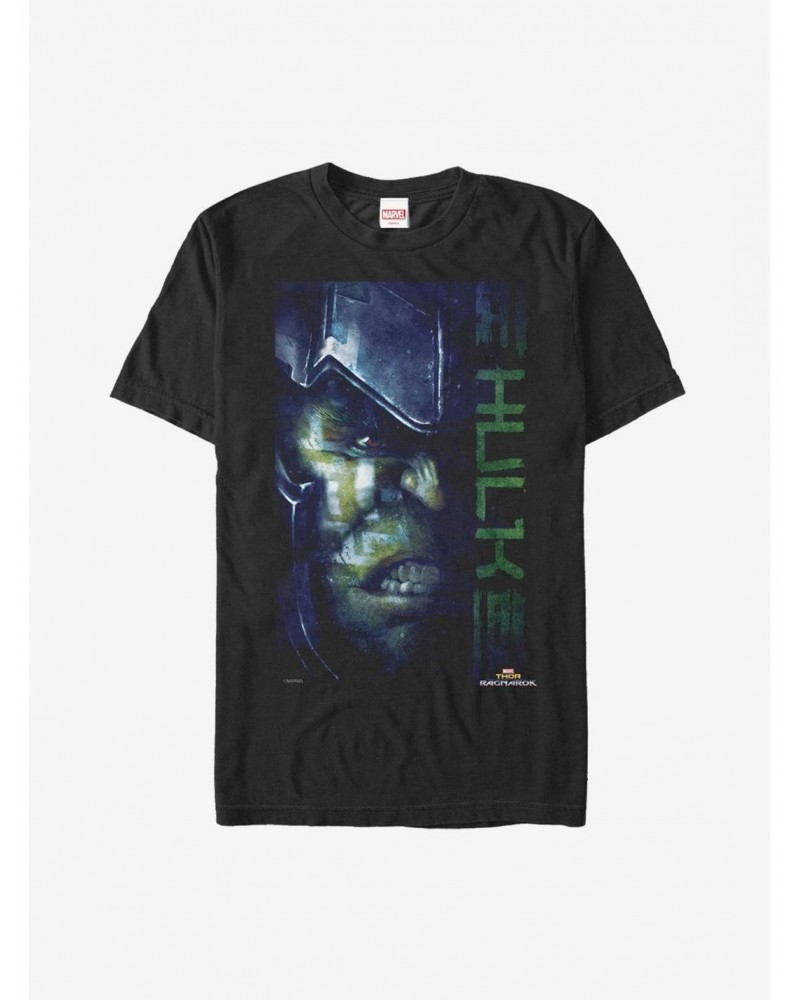 Marvel Thor: Ragnarok Hulk Face T-Shirt $5.93 T-Shirts