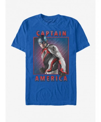 Marvel Avengers: Endgame Captain America Armor Solo Box T-Shirt $6.12 T-Shirts