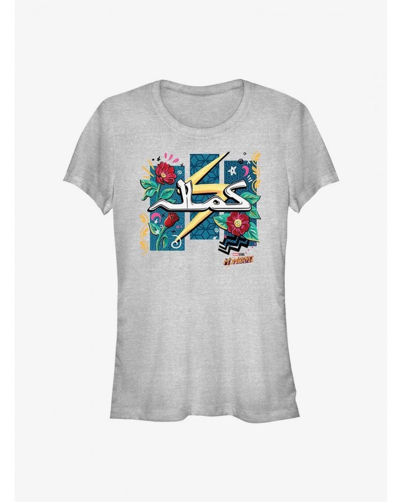 Marvel Ms. Marvel Flowers and Bolt Girls T-Shirt $7.77 T-Shirts