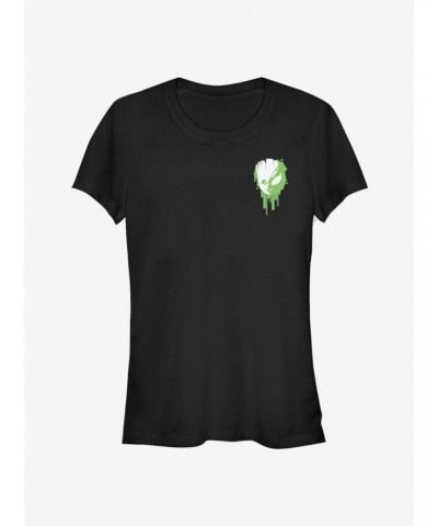 Marvel Guardians Of The Galaxy Groot Venomized Drip Icon Girls T-Shirt $7.57 T-Shirts