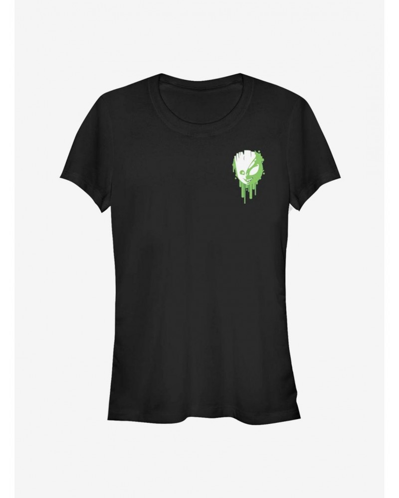 Marvel Guardians Of The Galaxy Groot Venomized Drip Icon Girls T-Shirt $7.57 T-Shirts