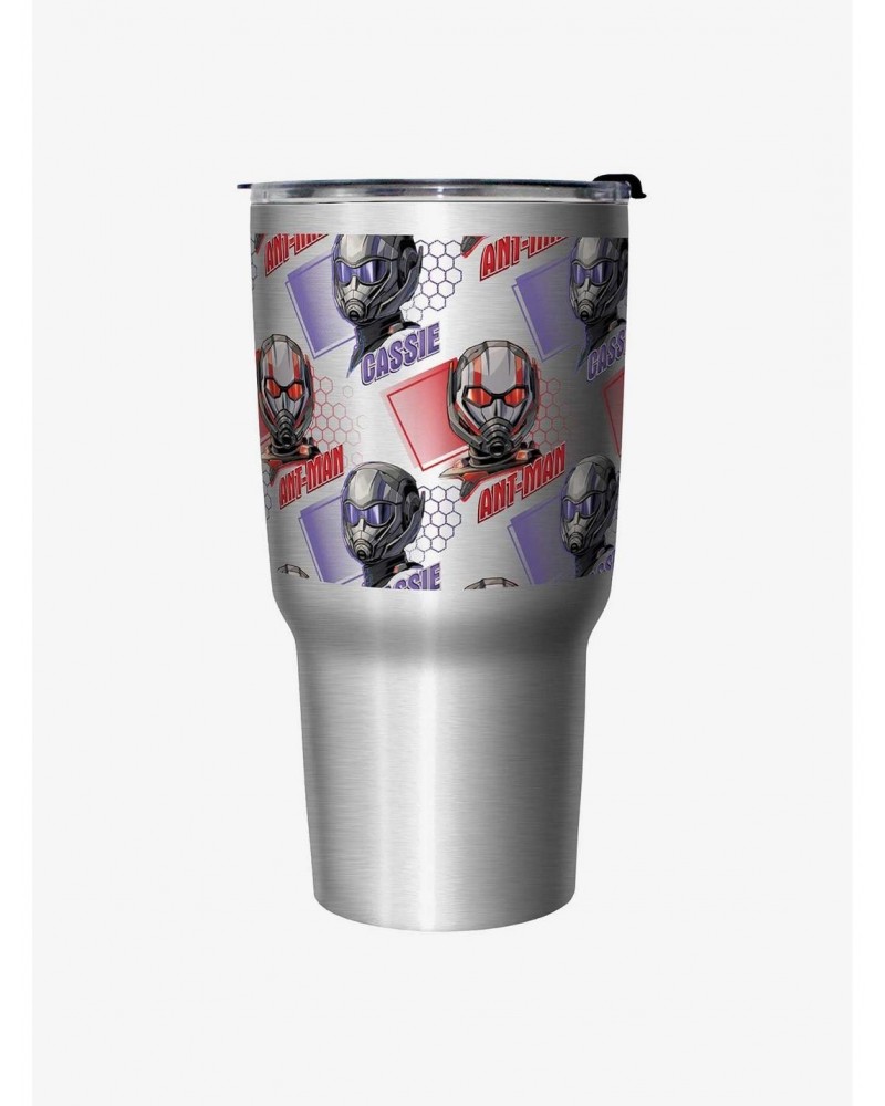 Marvel Ant-Man and the Wasp: Quantumania Ant-Man & Cassie Helmet Pattern Travel Mug $10.76 Mugs