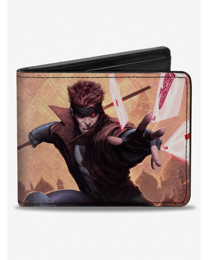 Marvel X-Men Gambit Action Cards Pose Tans Bifold Wallet $7.94 Wallets