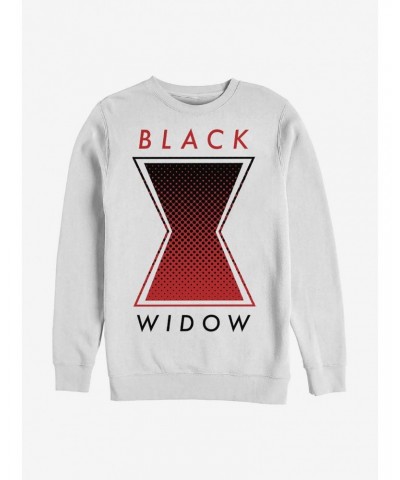 Marvel Black Widow Haftone Symbol Crew Sweater $12.99 Sweaters