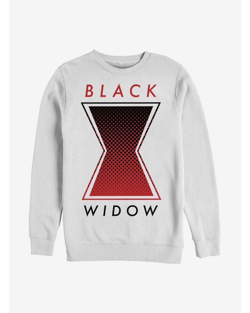 Marvel Black Widow Haftone Symbol Crew Sweater $12.99 Sweaters