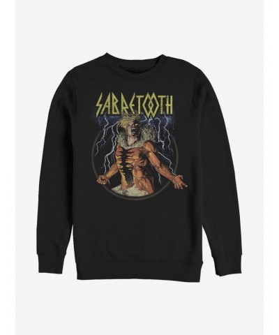 Marvel Sabretooth Rock Crew Sweatshirt $13.87 Sweatshirts