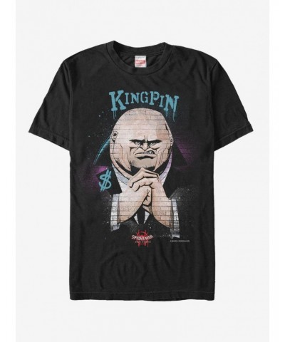 Marvel Spider-Man: Into The Spider-Verse Brick Wall Kingpin T-Shirt $8.22 T-Shirts