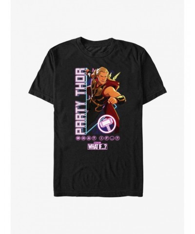 Marvel What If...? Party Time Thor T-Shirt $9.56 T-Shirts