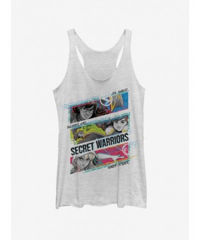 Marvel Spider-Man: Into The Spider-Verse Spider-Gwen Three Panel Girls Tank $9.32 Tanks