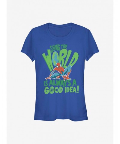 Marvel Spider-Man Spider World Girls T-Shirt $5.98 T-Shirts