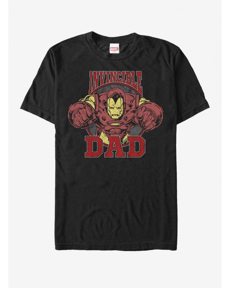 Marvel Father's Day Iron Man Invincible Dad T-Shirt $7.84 T-Shirts