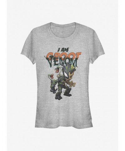 Marvel Guardians Of The Galaxy Groot Venomized I Am Groot Girls T-Shirt $7.57 T-Shirts