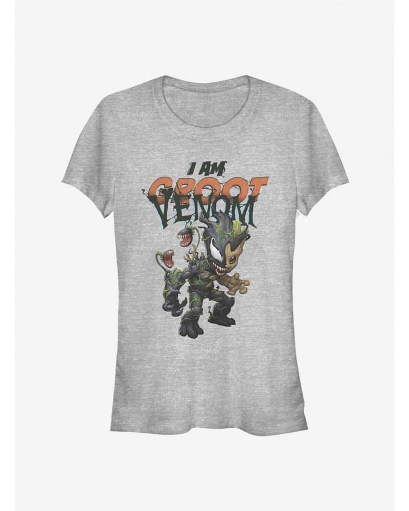 Marvel Guardians Of The Galaxy Groot Venomized I Am Groot Girls T-Shirt $7.57 T-Shirts