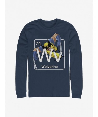 Marvel Wolverine Periodic Wolverine Long-Sleeve T-Shirt $11.58 T-Shirts