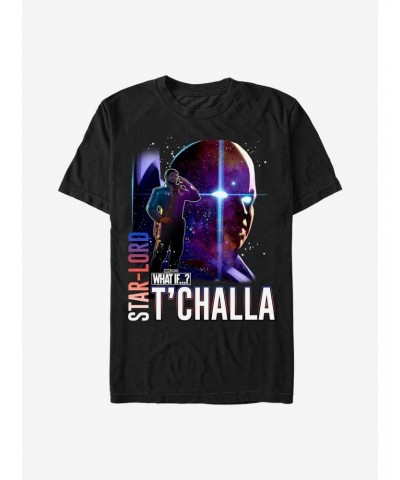 Marvel What If...? Star-Lord Watcher T'Challa T-Shirt $9.37 T-Shirts