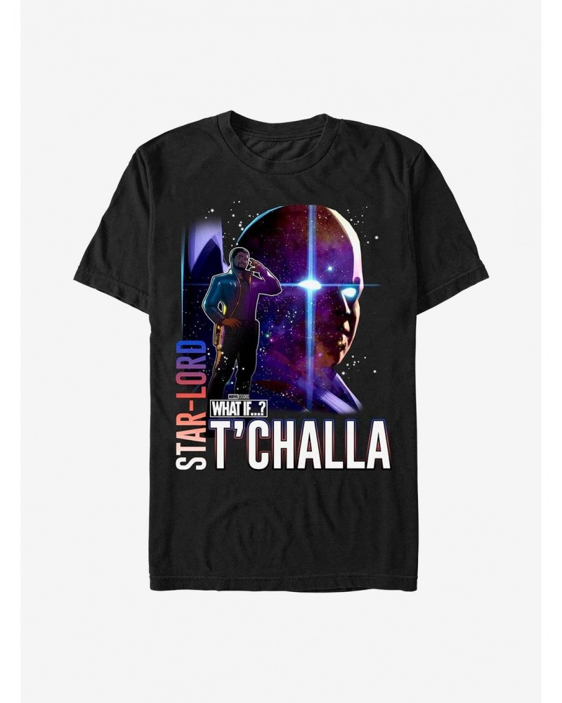 Marvel What If...? Star-Lord Watcher T'Challa T-Shirt $9.37 T-Shirts