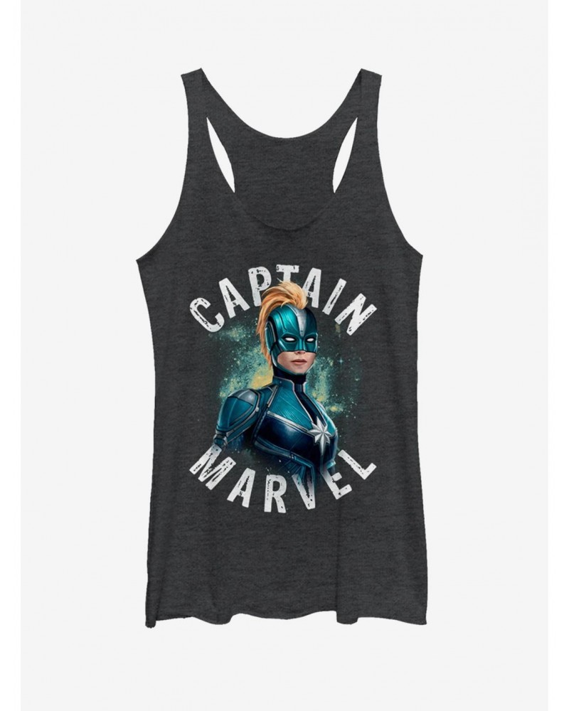 Marvel Captain Marvel Blue Suit Girls Tank $7.67 Tanks