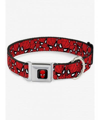 Marvel Spider-Man Stacked Seatbelt Buckle Dog Collar $10.71 Pet Collars