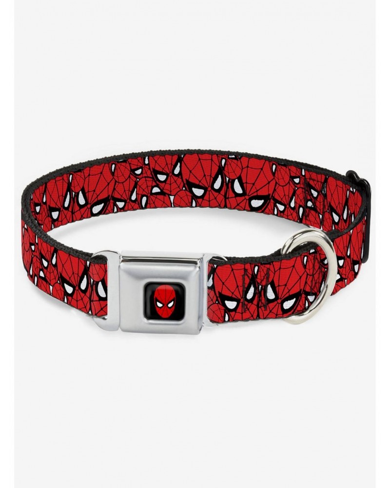 Marvel Spider-Man Stacked Seatbelt Buckle Dog Collar $10.71 Pet Collars