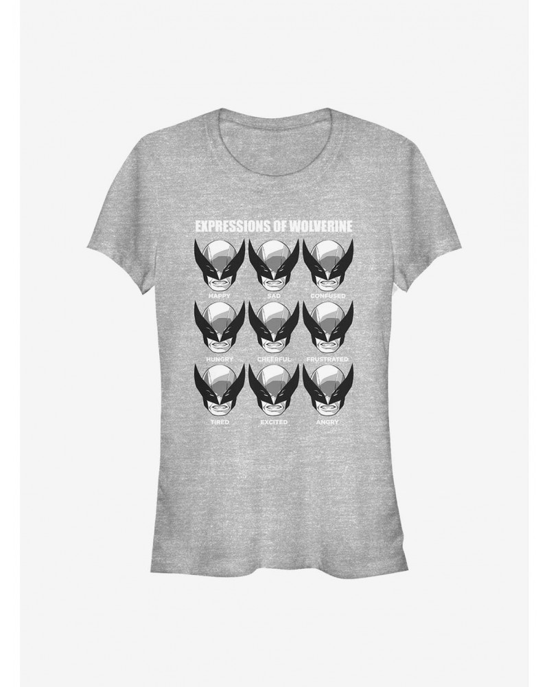 Marvel Wolverine Expressions Of Wolverine Girls T-Shirt $6.57 T-Shirts