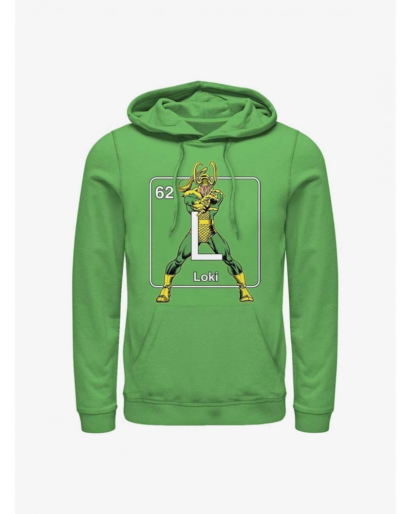 Marvel Loki Periodic Element Hoodie $15.09 Hoodies