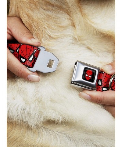 Marvel Spider-Man Stacked Seatbelt Buckle Dog Collar $10.71 Pet Collars