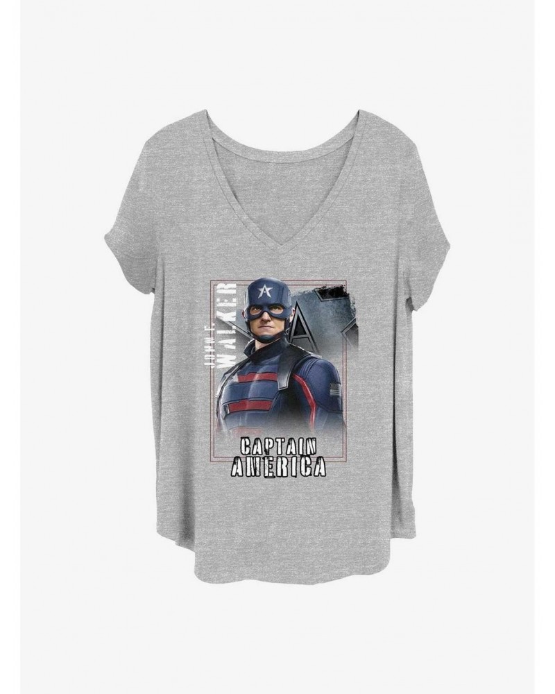 Marvel The Falcon and the Winter Soldier Walker Hero Girls T-Shirt Plus Size $10.40 T-Shirts