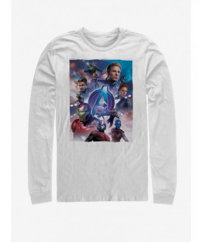 Marvel Avengers: Endgame Basic Poster Long-Sleeve T-Shirt $9.74 T-Shirts