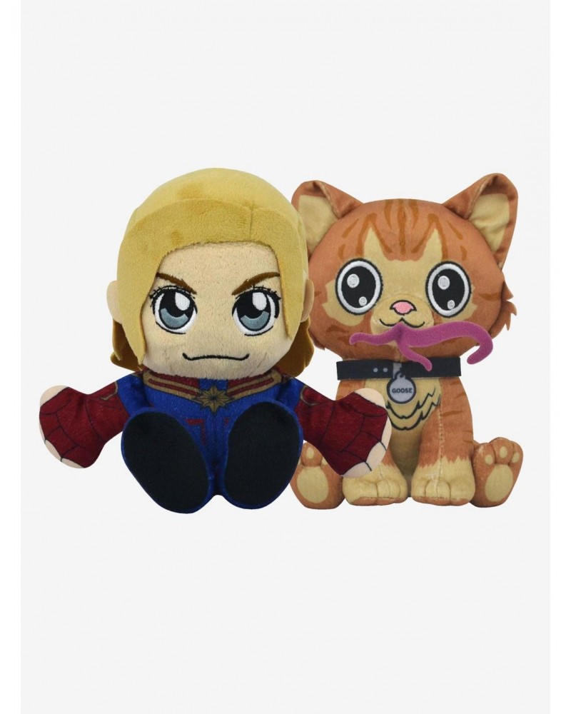 Marvel Captain Marvel & Goose Kuricha Sitting Plush Bundle $18.35 Plush Bundles