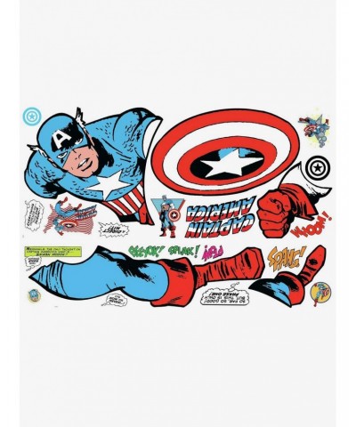 Marvel Captain America Comic Giant Wall Decals $9.84 Decals