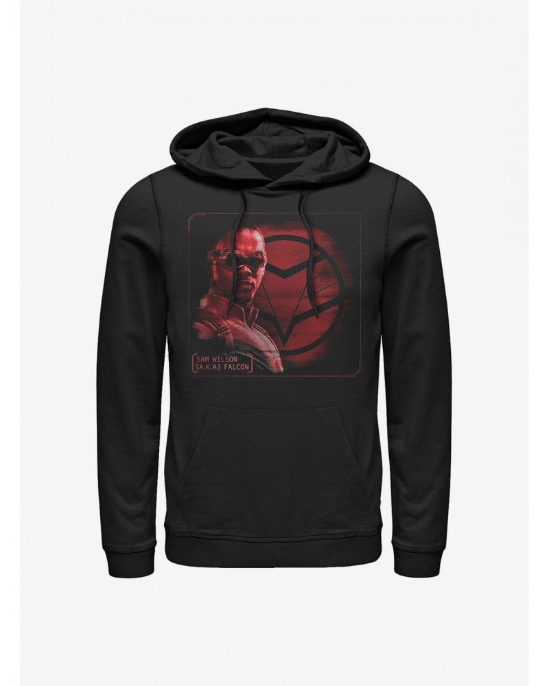 Marvel The Falcon And The Winter Soldier Falcon Profile Hoodie $12.93 Hoodies