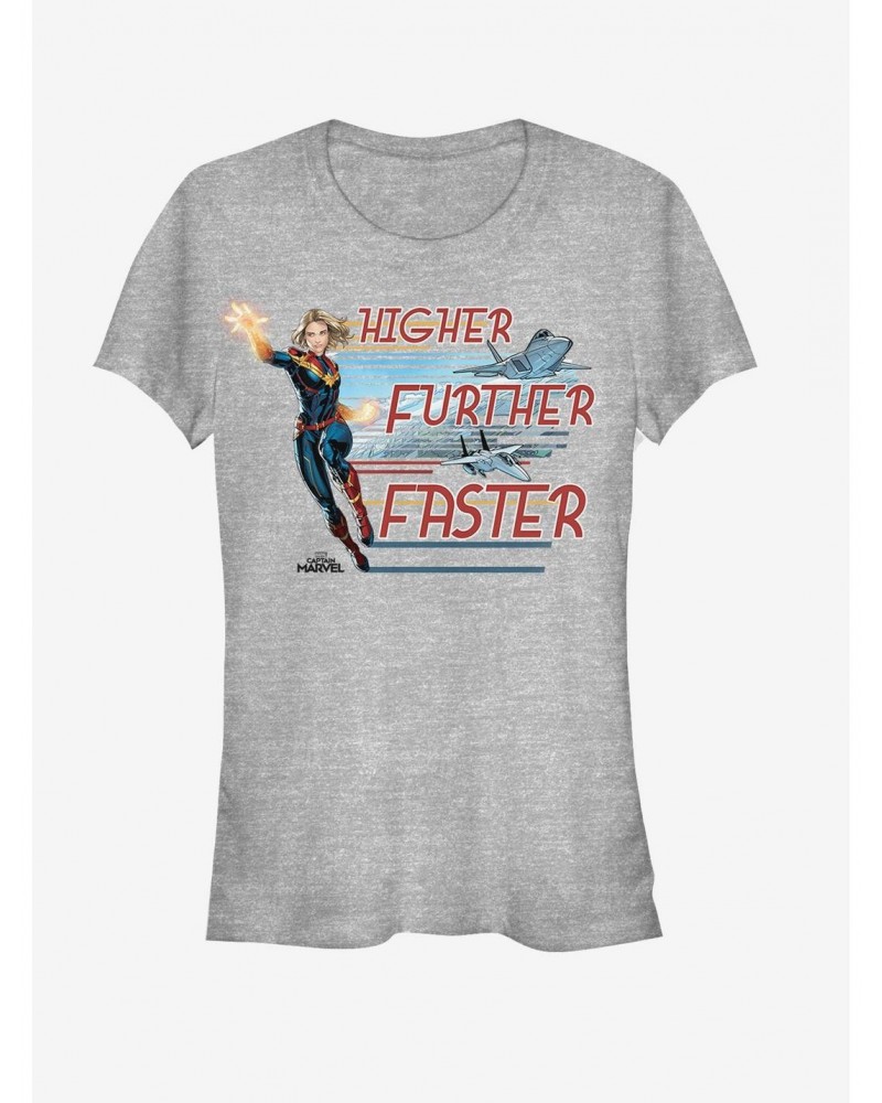 Marvel Captain Marvel Stream Jets Girls T-Shirt $6.57 T-Shirts