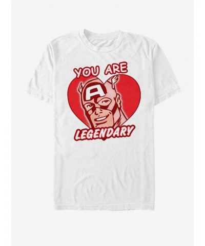 Marvel Captain America Legendary Heart T-Shirt $8.03 T-Shirts