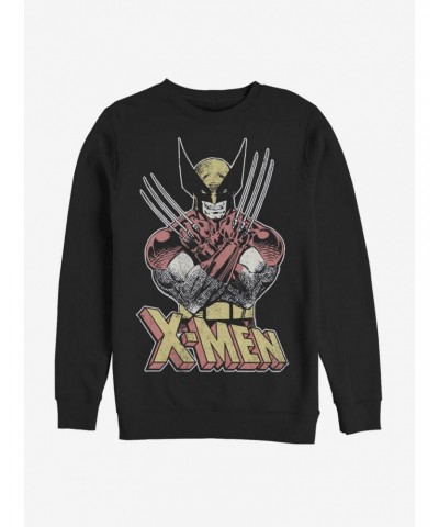 Marvel X-Men Wolverine Vintage Wolverine Sweatshirt $12.40 Sweatshirts