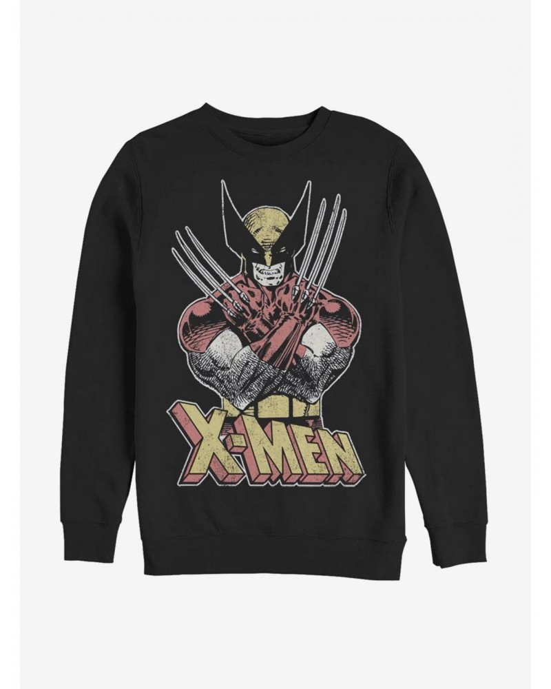 Marvel X-Men Wolverine Vintage Wolverine Sweatshirt $12.40 Sweatshirts